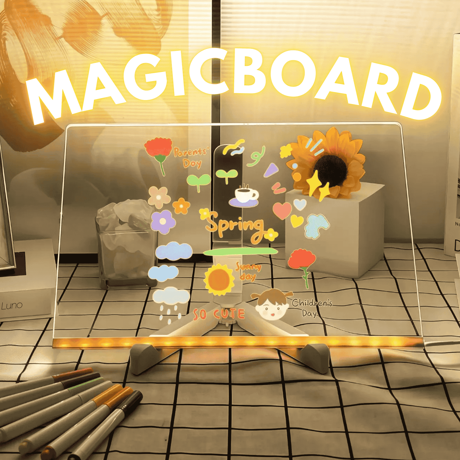 Creative LED Magic Drawing Broad For Kids