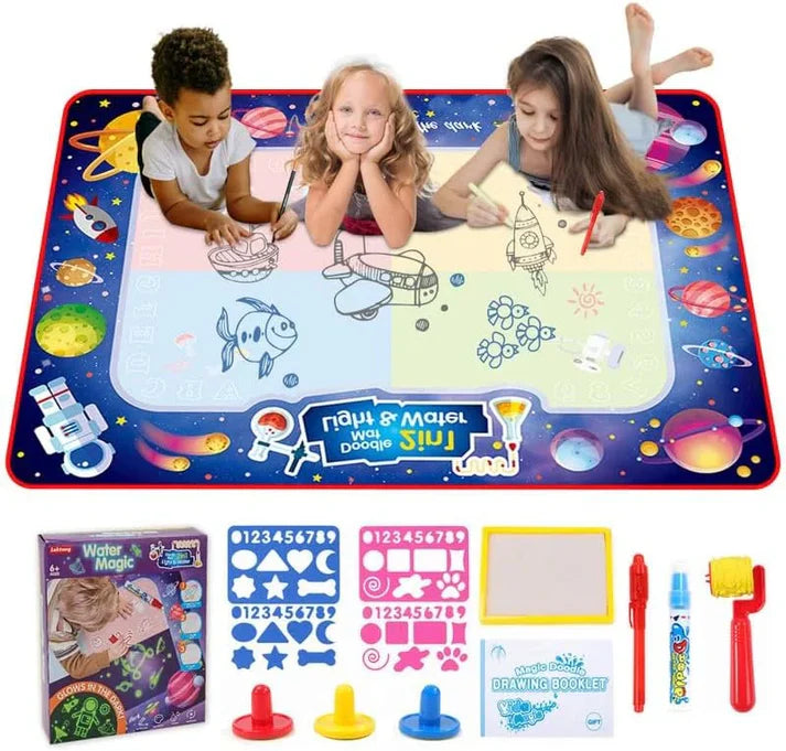 Kids Reuseable Aqua Doodle Water Painting Drawing Mat